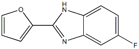 5-Fluoro-2-(furan-2-yl)-1H-benzimidazole 结构式