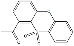 1-Acetylphenoxathiin 10,10-dioxide 结构式