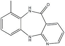 6,11-Dihydro-7-methyl-5H-pyrido[2,3-b][1,5]benzodiazepin-5-one 结构式