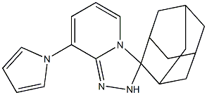 8-(1H-Pyrrol-1-yl)spiro[1,2,4-triazolo[4,3-a]pyridine-3(2H),2'-adamantane] 结构式