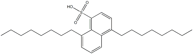 4,8-Dioctyl-1-naphthalenesulfonic acid 结构式