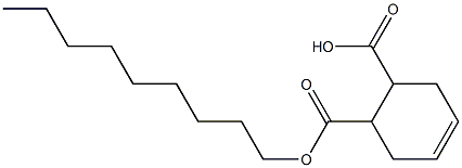 4-Cyclohexene-1,2-dicarboxylic acid hydrogen 1-nonyl ester 结构式