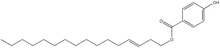 4-Hydroxybenzoic acid 3-hexadecenyl ester 结构式