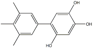 5-(3,4,5-Trimethylphenyl)benzene-1,2,4-triol 结构式