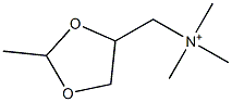 N,N,N,2-Tetramethyl-1,3-dioxolane-4-methanaminium 结构式