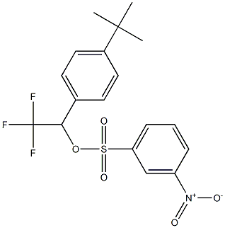 3-Nitrobenzenesulfonic acid 2,2,2-trifluoro-1-(4-tert-butylphenyl)ethyl ester 结构式