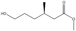 [R,(+)]-6-Hydroxy-3-methylhexanoic acid methyl ester 结构式