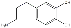 3-(3,4-Dihydroxyphenyl)-1-propanamine 结构式