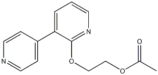 Acetic acid 2-[(3,4'-bipyridin-6-yl)oxy]ethyl ester 结构式