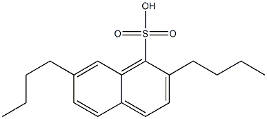 2,7-Dibutyl-1-naphthalenesulfonic acid 结构式