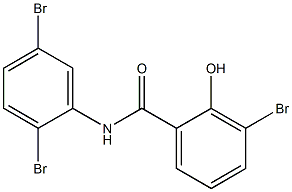 2',3,5'-Tribromo-2-hydroxybenzanilide 结构式