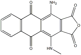 1-Amino-4-(methylamino)-9,10-dioxoanthracene-2,3-dicarboxylic anhydride 结构式