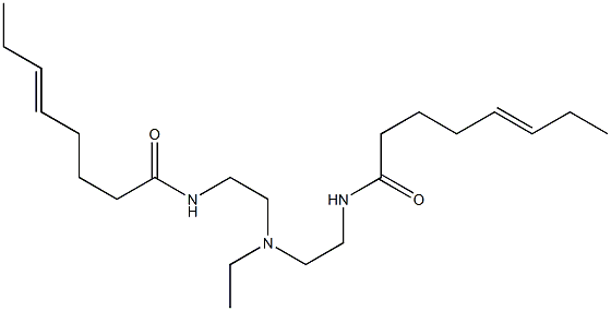 N,N'-[Ethyliminobis(2,1-ethanediyl)]bis(5-octenamide) 结构式