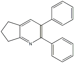 2,3-Diphenyl-6,7-dihydro-5H-cyclopenta[b]pyridine 结构式