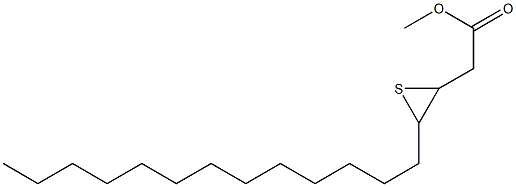 3,4-Epithioheptadecanoic acid methyl ester 结构式