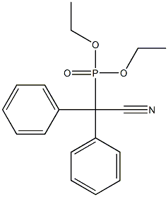 [Cyanodiphenylmethyl]phosphonic acid diethyl ester 结构式