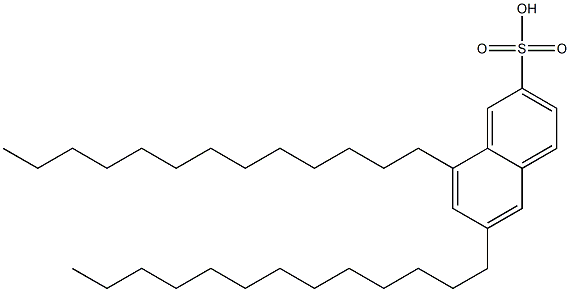 6,8-Ditridecyl-2-naphthalenesulfonic acid 结构式