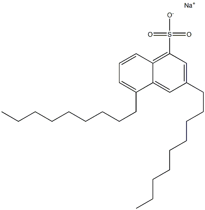 3,5-Dinonyl-1-naphthalenesulfonic acid sodium salt 结构式