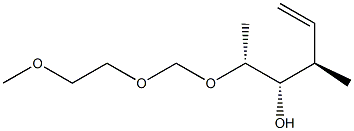 (2R,3S,4R)-2-[(2-Methoxyethoxy)methoxy]-4-methyl-5-hexen-3-ol 结构式