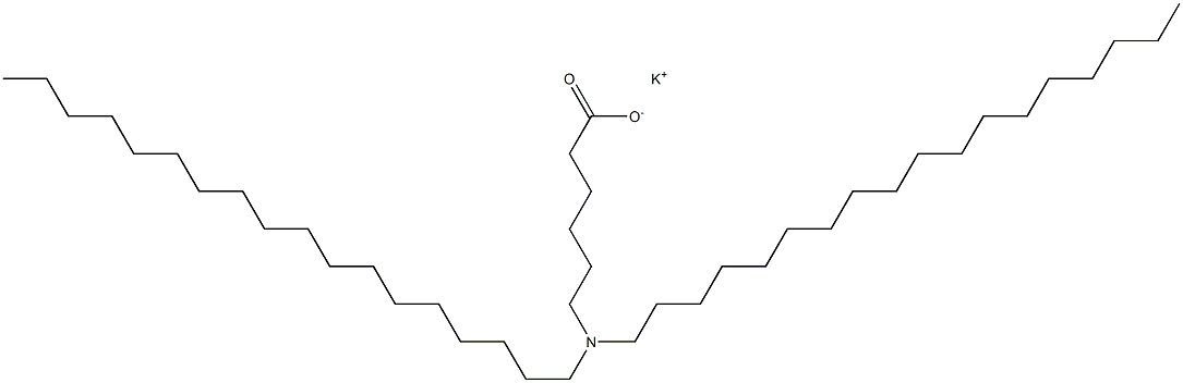 6-(Dioctadecylamino)hexanoic acid potassium salt 结构式