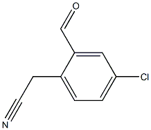 4-Chloro-2-formylbenzeneacetonitrile 结构式