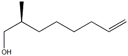 [S,(-)]-2-Methyl-7-octene-1-ol 结构式