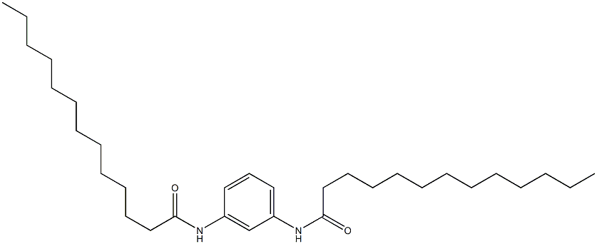 N,N'-Bis(1-oxotridecyl)-m-phenylenediamine 结构式