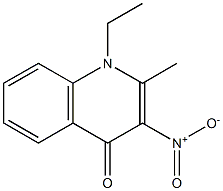 1-Ethyl-2-methyl-3-nitroquinolin-4(1H)-one 结构式