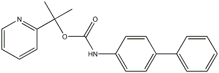 (-)-p-Phenylcarbanilic acid (R)-1-(2-pyridyl)methylethyl ester 结构式