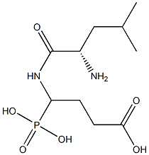4-(L-Leucylamino)-4-phosphonobutyric acid 结构式