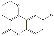 9-Bromo-2H,5H-pyrano[3,2-c][1]benzopyran-5-one 结构式