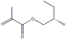 Methacrylic acid (2S)-2-methylbutyl ester 结构式