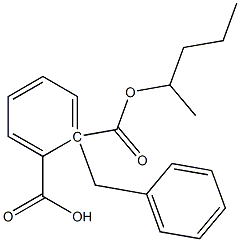 Phthalic acid 1-benzyl 2-pentyl ester 结构式