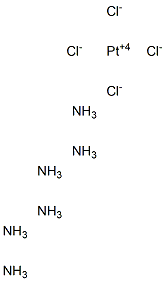 Hexammineplatinum(IV) chloride 结构式