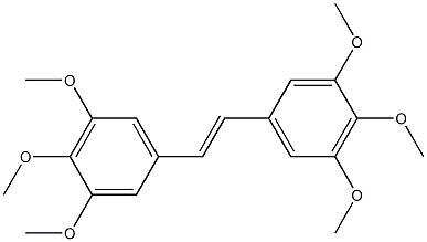(E)-3,3',4,4',5,5'-Hexamethoxystilbene 结构式