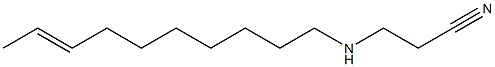 N-(2-Cyanoethyl)-8-decenylamine 结构式