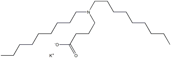 4-(Dinonylamino)butyric acid potassium salt 结构式