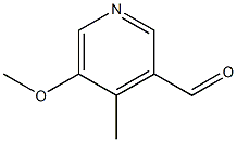 5-Methoxy-4-methylpyridine-3-carbaldehyde 结构式