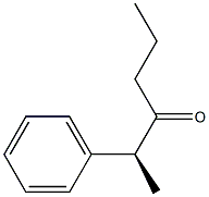 [S,(+)]-2-Phenyl-3-hexanone 结构式