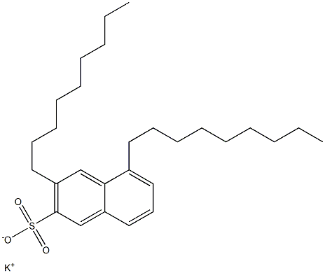 3,5-Dinonyl-2-naphthalenesulfonic acid potassium salt 结构式
