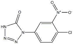 1-(3-Nitro-4-chlorophenyl)-1H-tetrazol-5(4H)-one 结构式