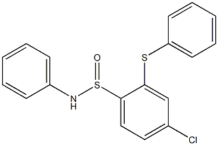 2-Phenylthio-N-phenyl-4-chlorobenzenesulfinamide 结构式