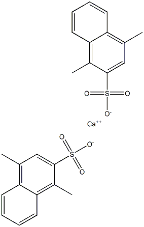 Bis(1,4-dimethyl-2-naphthalenesulfonic acid)calcium salt 结构式