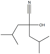 2-Hydroxy-2-isobutyl-4-methylpentanenitrile 结构式