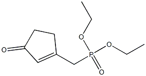 [(3-Oxo-1-cyclopentenyl)methyl]phosphonic acid diethyl ester 结构式