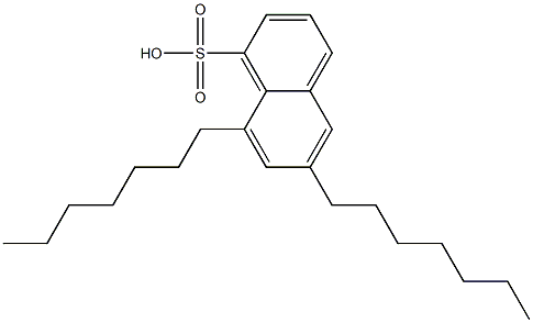 6,8-Diheptyl-1-naphthalenesulfonic acid 结构式