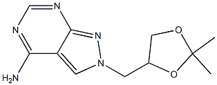 2-[(2,2-Dimethyl-1,3-dioxolan-4-yl)methyl]-2H-pyrazolo[3,4-d]pyrimidin-4-amine 结构式