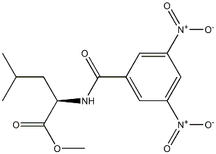 (2R)-2-[(3,5-Dinitrobenzoyl)amino]-4-methylpentanoic acid methyl ester 结构式