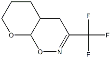 3-(Trifluoromethyl)-4a,5,6,7-tetrahydro-4H,8aH-pyrano[3,2-e]-1,2-oxazine 结构式