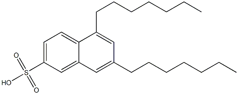 5,7-Diheptyl-2-naphthalenesulfonic acid 结构式